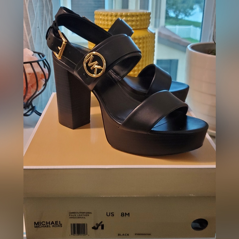 Michael Kors Black Platforms